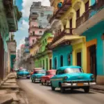 Colorful Cuban streets